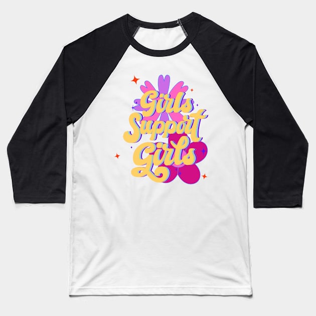 Girl support girl Baseball T-Shirt by AeySa